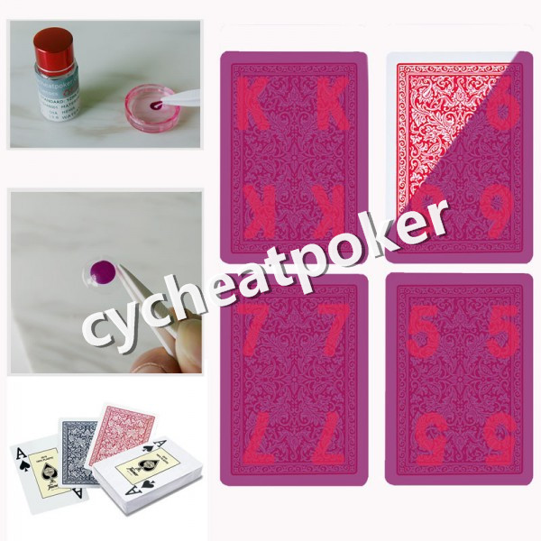 Fournier 2818 Plastic Playing Cards Poker Cheating Magic Poker contact lenses