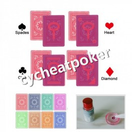 Modiano Cristallo Marked Card for contact lens win in poker Magic Glasse card marking