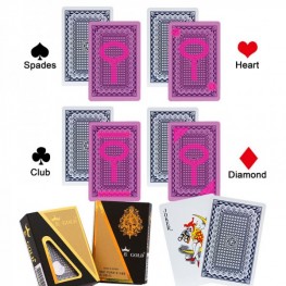 GOLD anti cheating playing card marked poker for special contact lenses poker anti cheating device