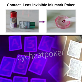 Poker Cheat Card With Contact lens
