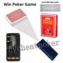 Invisible ink marked playing card